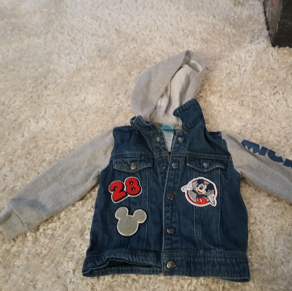 Disney Blue and Gray Jean Jacket